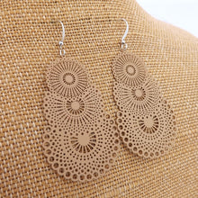 Load image into Gallery viewer, Filigree Drop Earrings (five colour options)
