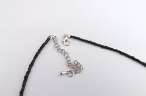Black, Brown & Grey Handmade Bead Necklace
