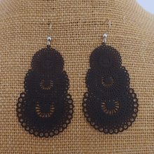 Load image into Gallery viewer, Filigree Drop Earrings (five colour options)
