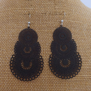 Filigree Drop Earrings (five colour options)