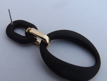 Load image into Gallery viewer, Colour &amp; Gold Tone Large Acrylic Earrings (Multiple colour options)
