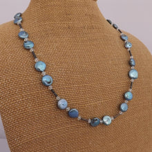 Load image into Gallery viewer, Blue Freshwater Pearl Bead Necklace
