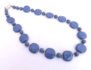 Blue Ceramic Bead Necklace (Copy)