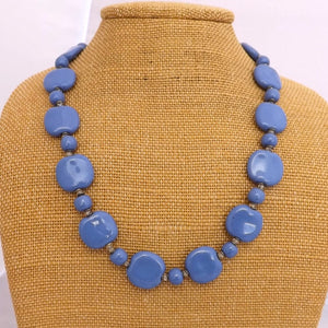 Blue Ceramic Bead Necklace (Copy)