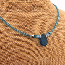 Load image into Gallery viewer, Blue Handmade Bead Necklace (Made in NZ)
