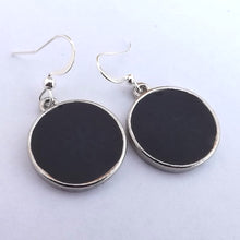 Load image into Gallery viewer, Blue &amp; Silver Tone Round Drop Earrings
