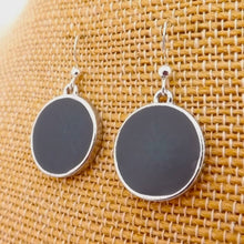 Load image into Gallery viewer, Blue &amp; Silver Tone Round Drop Earrings
