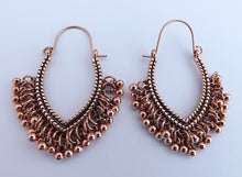 Load image into Gallery viewer, Beaded Hoop Drop Earrings (two colour options)
