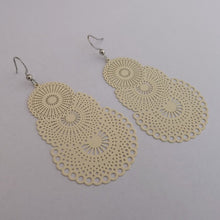 Load image into Gallery viewer, Filigree Drop Earrings (five colour options)
