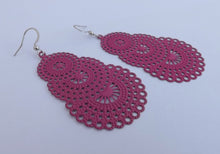 Load image into Gallery viewer, Filigree Drop Earrings (12 colour options)
