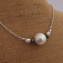 Load image into Gallery viewer, Faux Pearl Handmade Bead Necklace
