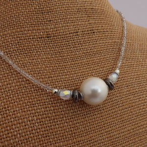 Faux Pearl Handmade Bead Necklace