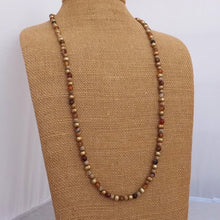 Load image into Gallery viewer, Gold Freshwater Pearl Pearl, Stone &amp; Semi Precious Gemstone Bead Necklace
