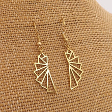 Load image into Gallery viewer, Geometric Drop Earrings (Silver or Gold Tone)
