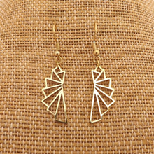 Load image into Gallery viewer, Geometric Drop Earrings (Silver or Gold Tone)
