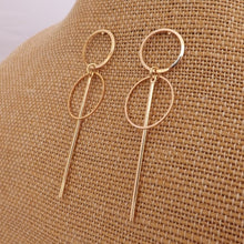 Load image into Gallery viewer, Round Drop Earrings (Gold or Silver)
