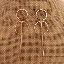 Load image into Gallery viewer, Round Drop Earrings (Gold or Silver)
