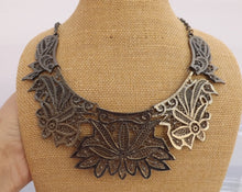 Load image into Gallery viewer, Gunmetal Grey Collar Necklace
