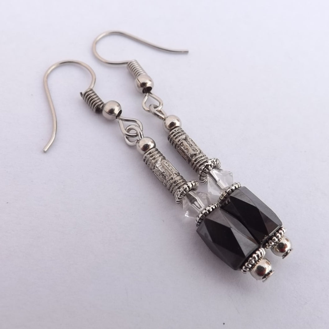 Handmade Hematite Bead Earrings