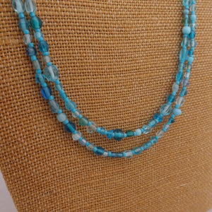 Handmade Long Fine Glass Bead Necklace