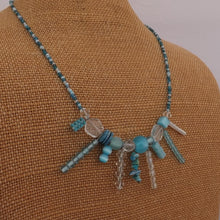 Load image into Gallery viewer, Light Blue Handmade Bead Necklace
