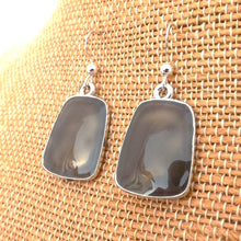 Load image into Gallery viewer, Light Brown &amp; Silver Drop Earrings
