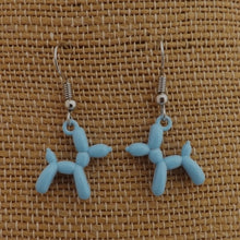 Load image into Gallery viewer, Poodle Balloon Dog Drop Earrings (12 colour options)
