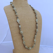 Load image into Gallery viewer, Light Green Handmade Vintage Ceramic Bead Necklace
