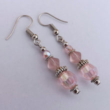 Load image into Gallery viewer, Light Pink Handmade Bead Earrings
