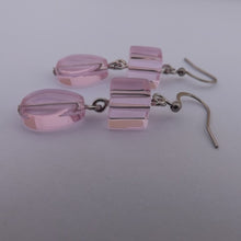 Load image into Gallery viewer, Light Pink Handmade Dangle Drop Bead Earrings (Made in NZ)
