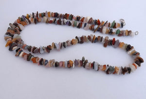 Mixed Semi Precious Gem Chip Necklace