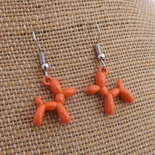 Load image into Gallery viewer, Poodle Balloon Dog Drop Earrings (12 colour options)
