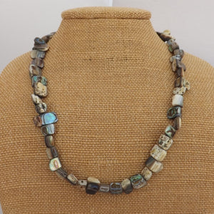 Paua Shell Bead Necklace