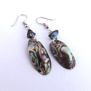 Paua Shell Drop Earrings