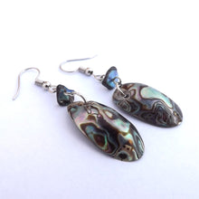 Load image into Gallery viewer, Paua Shell Drop Earrings
