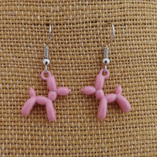 Load image into Gallery viewer, Poodle Balloon Dog Drop Earrings (12 colour options)
