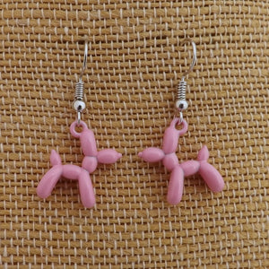 Poodle Balloon Dog Drop Earrings (12 colour options)