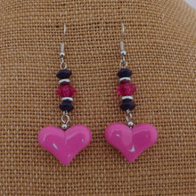 Load image into Gallery viewer, Heart Bead Necklace &amp; Earring Set (can buy separately)

