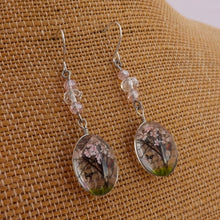 Load image into Gallery viewer, Pink Tree &amp; Beads Handmade Drop Earrings
