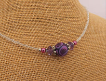 Load image into Gallery viewer, Pink and Purple Handmade Kathryn Design Necklace
