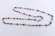 Load image into Gallery viewer, Semi Precious Gem Chain Link Necklace
