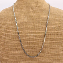Load image into Gallery viewer, Silver Tone Cube Chain Necklace
