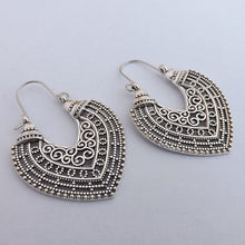 Load image into Gallery viewer, Silver Tone Hoop Earrings (two colour options)
