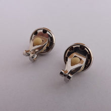 Load image into Gallery viewer, Silver Tone Round Clip on Earrings
