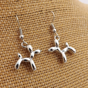 Poodle Balloon Dog Drop Earrings (12 colour options)