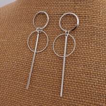 Load image into Gallery viewer, Round Drop Earrings (Gold or Silver)
