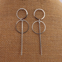 Load image into Gallery viewer, Round Drop Earrings (Gold or Silver)
