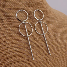 Load image into Gallery viewer, Round Drop Earrings (Gold or Silver)
