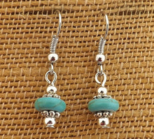 Load image into Gallery viewer, Small Faux Turquoise Bead Earrings
