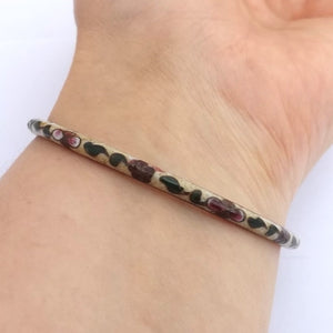 Vintage Cloisonne Bangle Bracelet